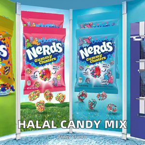 हलाल भोजन गुम्मस नेरड समूहों के ब्रेसलेट जेली कैंडी चीनी मिटी बहु-रंगीन मीठे निशान - Product Image 2