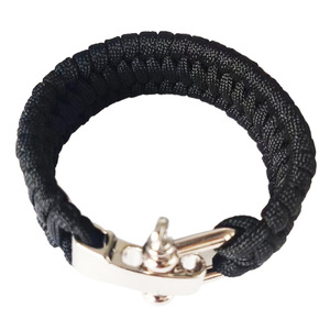 <span class=keywords><strong>Bracelet</strong></span> Paracord pour homme avec manille en D en acier inoxydable pour l'escalade et la <span class=keywords><strong>survie</strong></span> Accessoire pour activités <span class=keywords><strong>de</strong></span> plein air - Product Image 3
