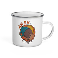 Tasses en émail blanches de 350 ml avec rebord roulé, personnalisables pour la maison, petites quantités acceptées, design par sublimation