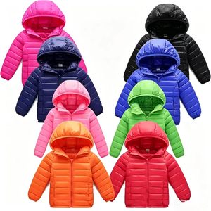 Giacche Leggere in Piumino per Uomo, Donna e <span class=keywords><strong>Bambino</strong></span> per Autunno e Inverno, Tinta Unita, con Cappuccio, in Tessuto di Cotone, Cappotto Corto Caldo per Neonati - Product Image 1