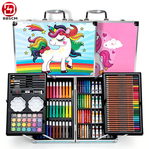 Material Escolar al por Mayor para Niños y <span class=keywords><strong>Niñas</strong></span>, Juego <span class=keywords><strong>de</strong></span> Papelería <span class=keywords><strong>de</strong></span> Arte para Pintar <span class=keywords><strong>de</strong></span> 145 Piezas, Profesional, para Niños - Product Image 3