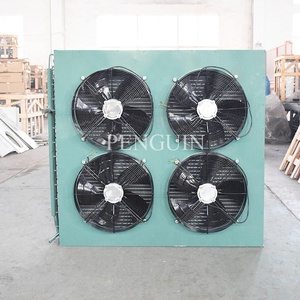 Condensador de <span class=keywords><strong>Aire</strong></span> Refrigerado por Tubo de Cobre con Cuatro Ventiladores para Unidad de Condensación de Refrigeración de Cámaras Frigoríficas, Gran Venta - Product Image 2