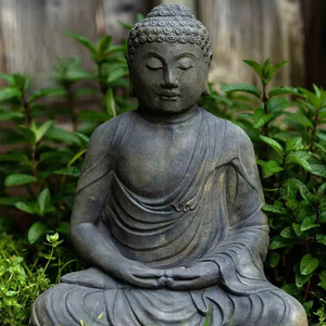 Statua di <span class=keywords><strong>Buddha</strong></span> in Marmo, Scultura per Decorazione Esterna da Giardino, Prodotta in Cina - Product Image 5