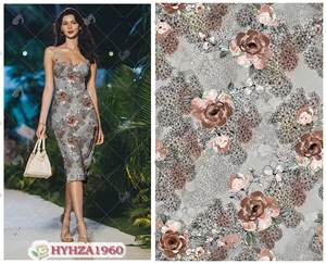 ผ้าเรยอนคอตตอนพิมพ์ลาย<span class=keywords><strong>ดอก</strong></span>ไม้แตกแบบ<span class=keywords><strong>ส</strong></span>ั่งทำพิเศษ 100% ผ้าเรยอนทอ<span class=keywords><strong>ลาย</strong></span><span class=keywords><strong>ดอก</strong></span>ไม้สำหรับตัดเย็บ<span class=keywords><strong>เสื้อผ้า</strong></span> - Product Image 2