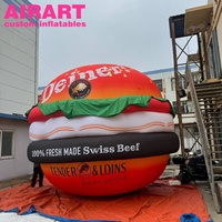 Ballon gonflable en forme de frites, jeu publicitaire pour aliments, modèle de restauration rapide
