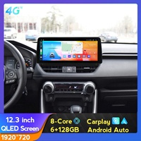 Reproductor de DVD para Auto Navihua de 12.3 Pulgadas, Radio Android para Auto, Cámara de 360 Grados, Carplay, GPS, Estéreo Multimedia para Toyota RAV4 2020
