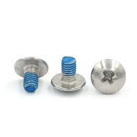 Vis métrique à tête ronde Phillips, vis de machine bleue avec joint Nylok anti-chute pour l'assemblage de modules électroniques