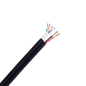 带2c电源线的网络LAN电缆UTP Cat5e电缆LAN电缆电源室外室内使用