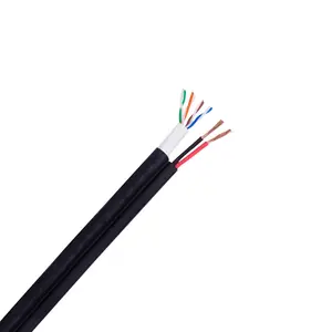 Kabel Jaringan LAN dengan 2c Kabel Daya UTP Cat5e LAN Kabel Kabel Power Outdoor Indoor