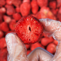 Fresas Liofilizadas Enteras/Rebanadas en Bolsas a Granel, Dulces, Saludables y de Alta Calidad, Ricas en Nutrientes, Suministro de Fábrica