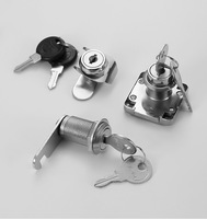 Serrure à came triangulaire à quart de tour en acier inoxydable, moderne, sans clé, antivol et antirouille, pour porte d'armoire, vente en gros, haute qualité