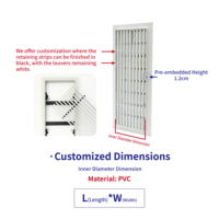 Diffuseur d'air linéaire en PVC pour plaque de plâtre, pré-encastré, dissimulé, pour ventilation CVC