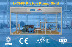 Station de remplissage de gaz industriel Pompes antidérapantes LNG CNG Station de ravitaillement en GNL Pompes de surpression d'azote liquide montées - Product Image 3