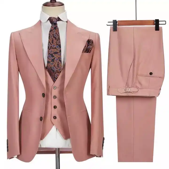 Stamzod Men'S Slim Fit Suit One Button 3-Piece Blazer Dress Business  Wedding Party Jacket Shirt & Pant Set Plus Size Fasion Suits Men Clothing -  Walmart.com