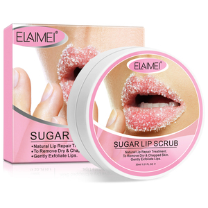 Exfoliante Labial Vegano Natural al por Mayor de Marca Privada, Bálsamo Reparador, Hidratante y Exfoliante, Color Rosa, para Labios Oscuros - Product Image 1