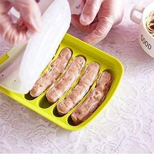 Wholesale 6-Cavity <b>Silicone</b> Sausage Mold Non-stick DIY Hot Dog Maker Homemade Baby Food Steaming Baking <b>Tool</b> Custom Logo OEM - Product Image 3