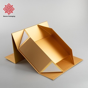 Baoren High-End Eco-Friendly Recycled <b>Materials</b> Folding Gift Boxes Custom Logo Printing Magnetic Flip-Top One-Piece Paper Boxes - Product Image 2