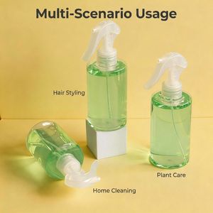 220ml 500ml PET Trigger Spray Bottle-Refillable Plastic Mist Sprayer With UV Printing Round Shape For Hair &amp; Garden Care - Product Image 4