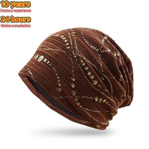 Chapeau beanie fin en polyester Yihaoyi pour le printemps et l'automne, doublure en coton respirant, <span class=keywords><strong>bonnet</strong></span> de maternité pour dormir, climatisation, pour femmes - Product Image 2