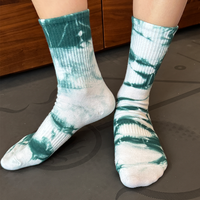 Chaussettes en coton tricotées personnalisées Glacier pour hommes et femmes, motif tie-dye, jacquard, respirantes, colorées, décontractées, pour jeunes