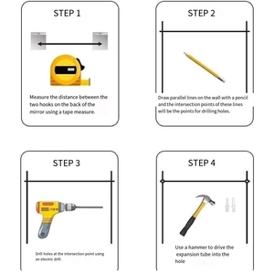 Nhà Máy Cung Cấp Trực Tiếp Tùy Chỉnh Hiện Đại Không Khung Kính Phòng Tắm Tường Gương Thân Thiện Với Môi Bền Và Thực Tế Vẻ Đẹp - Product Image 6