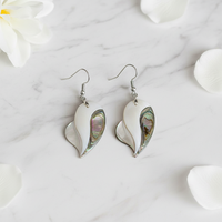 Bijoux hawaïens pour femmes, boucles d'oreilles pendantes en nacre