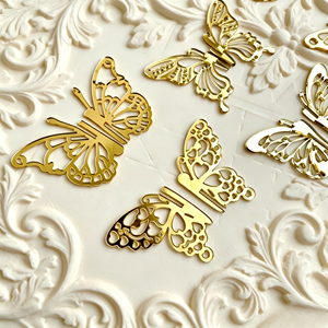 Décoration de gâteau papillon 3D en acrylique de 1,3 mm à double insertion, idéale pour les baby showers et les fêtes d'<span class=keywords><strong>anniversaire</strong></span> d'enfants - Product Image 5