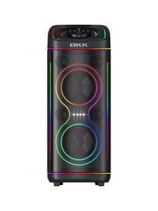 ลำโพงบลูทูธ BKK แบบกล่องไม้ ดีไซน์ใหม่ เสียงเบสหนักแน่น 300 วัตต์ เสียงทรงพลัง เหมาะสำหรับงานปาร์ตี้ - Product Image 5