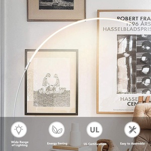 Modern Minimalist LED Corner Stand <strong>Floor</strong> <strong>Lamp</strong> Dimmable Gooseneck <strong>Arc</strong> with Curved Design for Living Room Decoration - Product Image 5