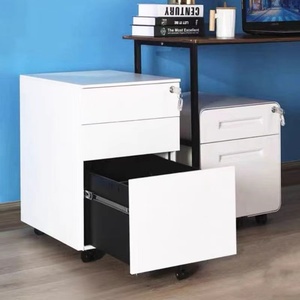 Modern Design Steel Mobile Storage Filing Cabinet Three <strong>Draw</strong> Under Desk Assembly Movable <strong>Unit</strong> for Bedroom - Product Image 2