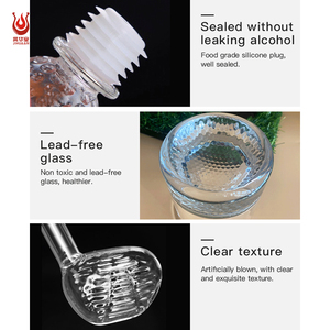 أكواب ويسكي كريستالية مخصصة على شكل كرة الجولف من الزجاج البوروسيليكات عالي الجودة للمطاعم والحفلات - Product Image 3