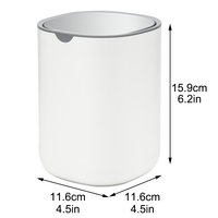 Petite poubelle de bureau de 0.4 gallons avec couvercle pivotant Mini poubelle couleur personnalisée pour table de bureau