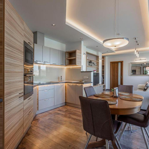 โมดูลาไรเซชันตู้<span class=keywords><strong>กับข้าว</strong></span>สแตนเลสรูปตัวยูตู้ครัวเท่น่าทัชเฟอร์นิเจอร์ทันสมัย - Product Image 2