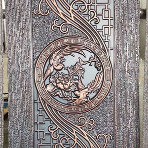 Panneau de porte en métal estampé à <span class=keywords><strong>double</strong></span> battant, tôle de porte en acier estampé - Product Image 2