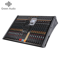 Console de mixage audio numérique professionnelle GAX-TFB20 à 16 canaux avec carte son et 3 sorties AUX pour scène, réunions et événements en direct