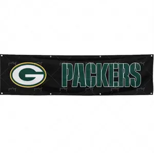 Customized For Green Bay Packers Football Fans 2x8ft Flag NFL Gift Man Cave Banner