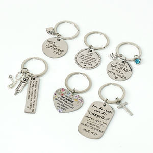 سلسلة مفاتيح معدنية ثنائية الأبعاد من سبائك المعادن بتصميم بسيط ومحمول للحقائب من مصنع محترف - Product Image 2