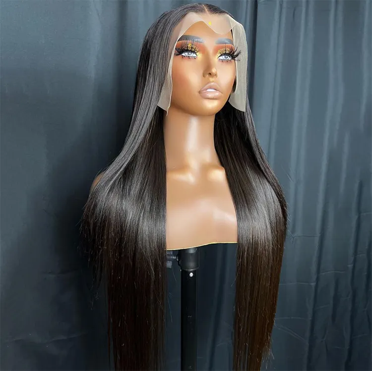 150% 180% 210% Brazilian 13X4 Cuticle Aligned Remy Raw Human Hair Wig For Black Woman Indian 360 13X6 Hd Lace Frontal Wigs