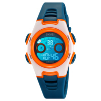 Montre-bracelet électronique pour enfants SKMEI 2309, cadeau pour enfants, multifonctionnelle, étanche 5ATM, LED, lumière à sept couleurs, montre de sport