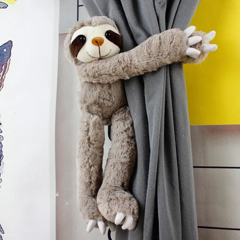 Alta calidad cortina hebilla bosque Animal peluche juguete dibujos animados Animal gibón muñeca regalo Animal relleno juguetes figura de peluche Juguetes