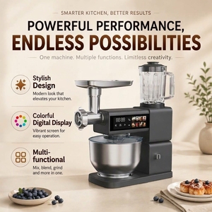 <span class=keywords><strong>Robot</strong></span> pâtissier électrique 3-en-1 5L <span class=keywords><strong>avec</strong></span> bol en acier inoxydable pour pâte, gâteaux et pain - Product Image 4
