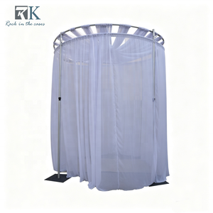Système de rideaux et de supports en aluminium de haute qualité, support de toile de fond portable avec rideaux pour la décoration de mariage - Product Image 1