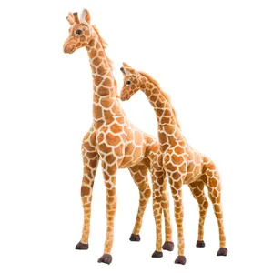 Высокое качество, реальные плюшевые игрушки, жираф, чучело, огромные плюшевые куклы жирафа, реалистичные плюшевые игрушки