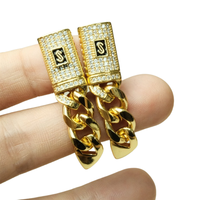 Juego de Joyería de Zirconia Laminada en Oro de 18K, Elegante y en Oferta, Accesorios de Moda que Incluyen Colgante, Aretes y Anillo Monaco Oro