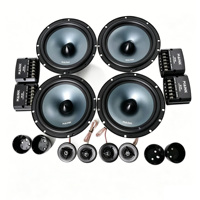 Kit Modifikasi Audio Mobil Dua Arah Berkualitas Tinggi 2 Set, Speaker Horn 6.5 Inch Daya Tinggi dan Amplifier 500W RMS untuk Pintu Depan