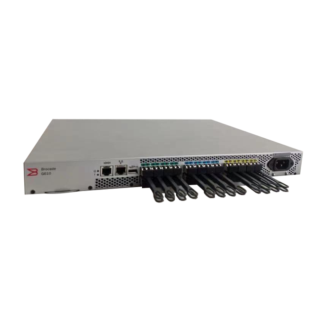 Brand New Brocade G610 Switch 24-Port 32Gb Fibre Channel SAN Switch BR-G610-8-32G-0 Industrial Network Switches