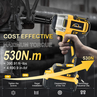 20V couple élevé 500N.m jaune Rechargeable sans brosse sans fil au Lithium électrique pour Dewalts voiture pneus réparation clé à chocs outils