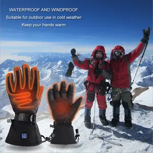 Unisex Touch Screen Heated Skiing Mittens For Snowboarding And Skiing Gloves With Warmth And Convenience