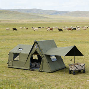 Tente gonflable durable en tissu anti-déchirure, tente de camping gonflable de haute qualité, OEM ODM disponible pour les environnements extérieurs difficiles - Product Image 1