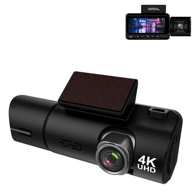 Small 4K 3 Channel Optional Two Camera Dash Camera 1080p Front Inner Back Dual 3 Cam Car Black Box